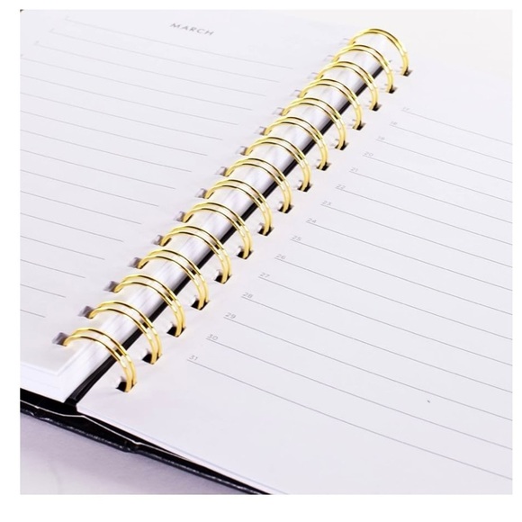 Kate Spade New York Address Book with A-Z Tabs, Black Leatherette Telephone Book - Picture 2 of 12